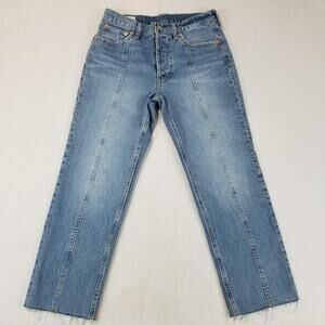 GAP Jeans Womens 6 Petite Blue Cheeky Straight High Rise Light Denim